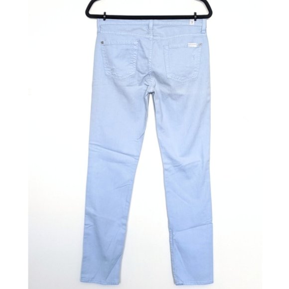 7 For All Mankind Slim Cigarette Distressed Jeans - Picture 4 of 7